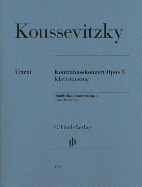 Klavierauszug mit Solostimme Kontrabasskonzert op. 3