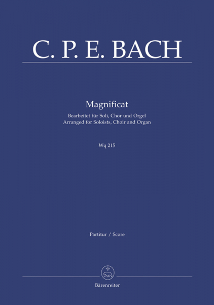 Partitur für Orgel Magnificat D-Dur WQ 215