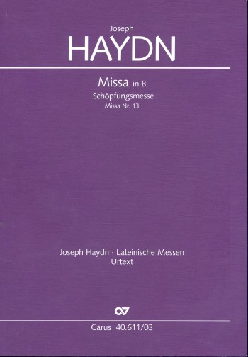 Schöpfungsmesse B-Dur Hob.XXII:13 für Soli (SATB), Chor und Orchester