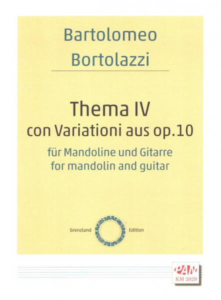 Thema IV con Variationi aus op.10 für Mandoline und Gitarre