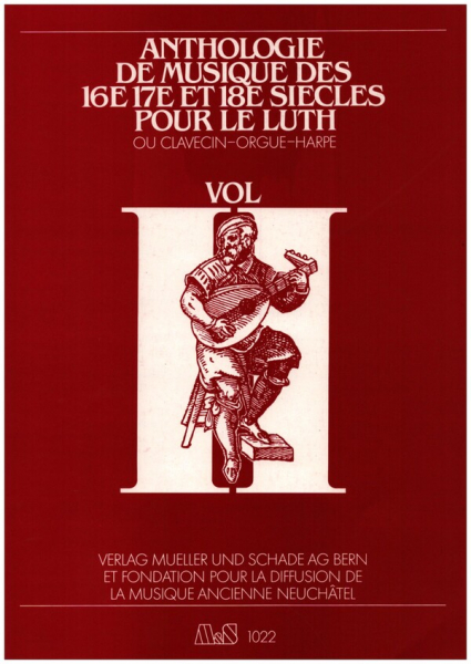 Anthologie de Musique de 16e, 17e et 18e siècles vol.2 pour luth