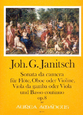Sonata da camera D-Dur op.8 für Flöte, Oboe (Violine), Viola (Viola da gamba) und Bc