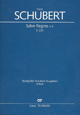 Salve Regina F-Dur D223 für Sopran und Orchester