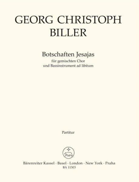 Botschaften Jesajas für gem Chor a cappella (Bassinstrument ad lib)