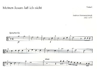 Meinen Jesum lass ich nicht für 5 Stimmen (SSATB) (gem Chor) und Instrumente