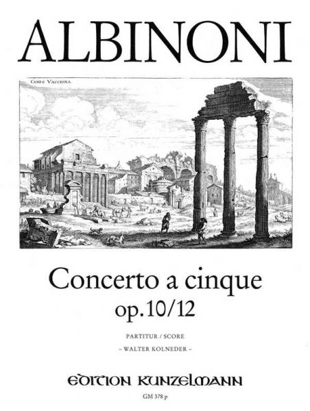 Concerto a cinque B-Dur op.10,12 für Violino principale und Streichorchester