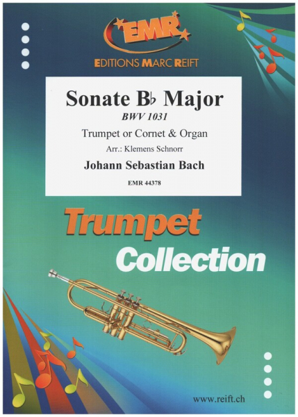 Sonate Bb Major BWV 1031 for trumpet or cornet and organ