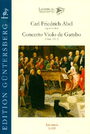 Concerto Violo de Gambo A-Dur A9:1A für Viola da gamba solo, 2 Violinen, Viola und Bc