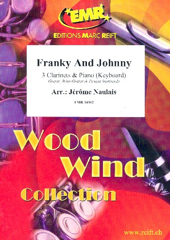 Frankie and Johnny for 3 clarinets and piano (keyboard) (rhythm group ad lib)