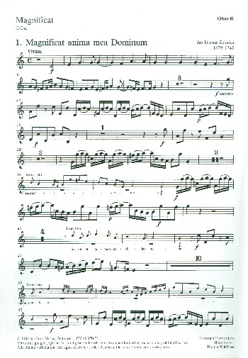 Magnificat C-Dur für Sopran, gem Chor und Orchester