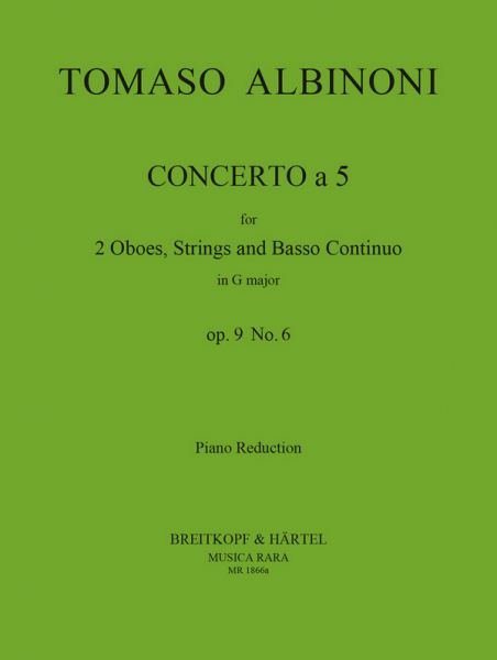 Concerto à 5 op.9,6 für 2 Oboen und Streicher
