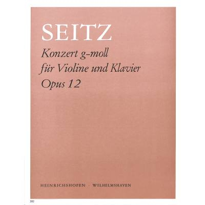 Spielstück für Violine Konzert g-Moll op 12/3