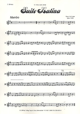 Suite Latina für Zupforchester (Blockflöte und Percussion ad lib)