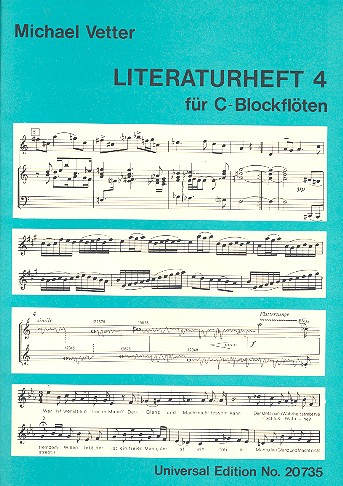 Blockflötenschule - Literaturheft Band 4 für C-Blockflöte