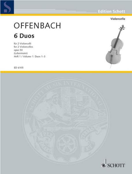 6 Duos op.50 Band 1 (Nr.1-3) für 2 Violoncelli