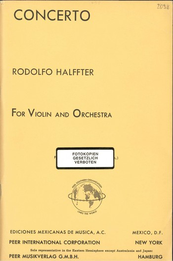 Concerto for violin and orchestra