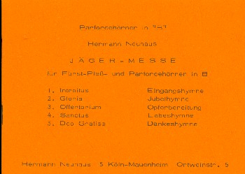 Jäger-Messe für Fürst-Pleß- und Parforcehörner in B