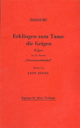 Erklingen zum Tanze die Geigen: für Salonorchester