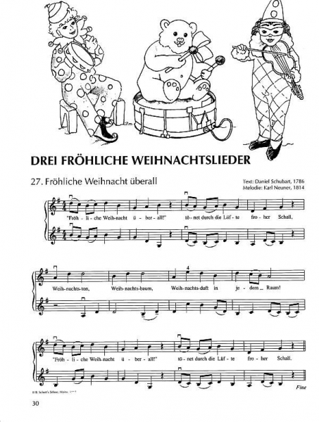 Spielband für Violine Das fröhliche Weihnachtsliederheft