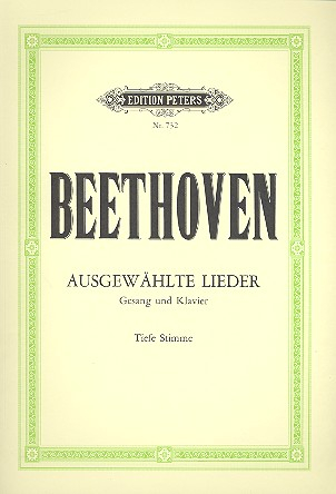 Ausgewählte Lieder für tiefe Singstimme und Klavier