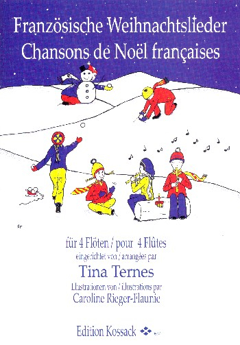 Französische Weihnachtslieder für 4 Flöten