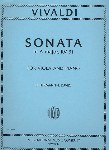 Sonata A major for viola and piano