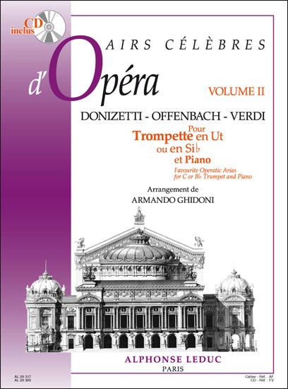 Airs celebres d&#039;operas vol.2 (+CD) pour trompette en ut ou sib et piano