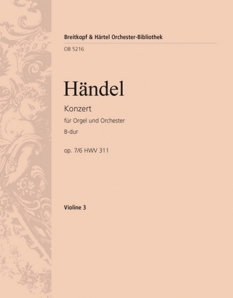 Konzert B-Dur op.7,6 HWV311 für Orgel und Orchester