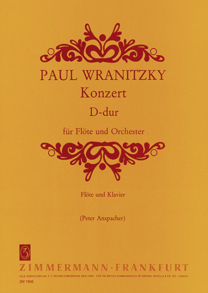 Konzert D-Dur für Flöte und Orchester für Flöte und Klavier