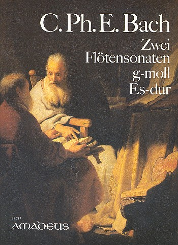 2 Sonaten für Flöte und obligates Cembalo (g-Moll, Es-Dur)