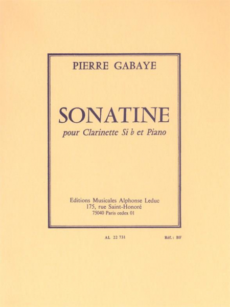 Sonatine pour clarinette et piano