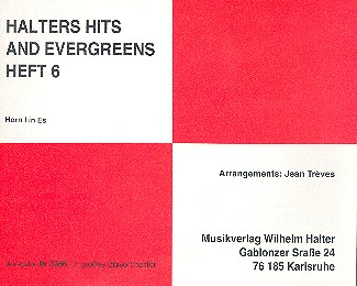 Halters Hits and Evergreens Band.6 für Blasorchester