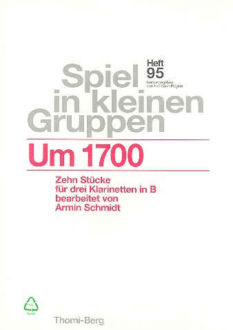 Um 1700 für 3 Klarinetten