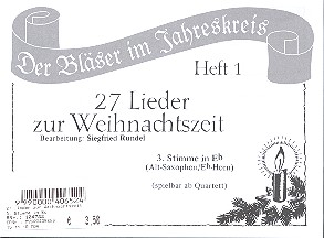 27 Lieder zur Weihnachtszeit Band 1 für 4 Bläser (Ensemble)
