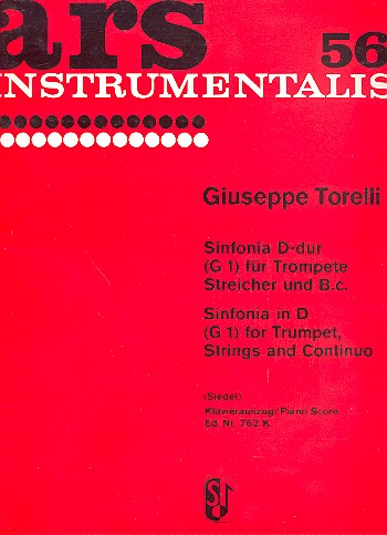 Sinfonia D-Dur für Trompete, Streicher und Bc für Trompete