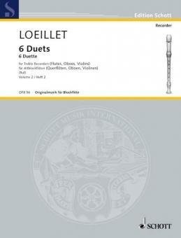 Duo für Altblockflöte 6 Duette Band 2