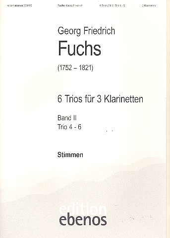 6 Trios Band 2 (Nr.4-6) für 3 Klarinetten