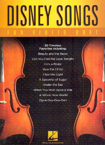 Duo für Violine Disney Songs for violin duet