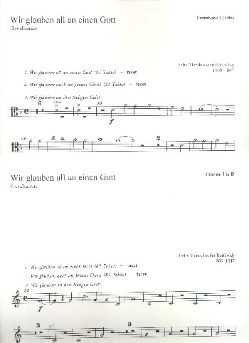 Wir glauben all an einen Gott für Chor und Orchester