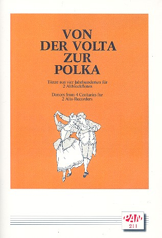 Von der Volta zur Polka für 2 Altblockflöten
