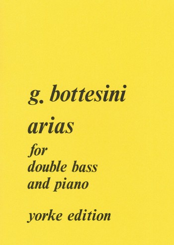 Arias for double bass and piano (serenade du Barbier de Seville
