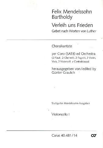 Verleih uns Frieden gnädiglich Choralkantate für Chor und Orchester