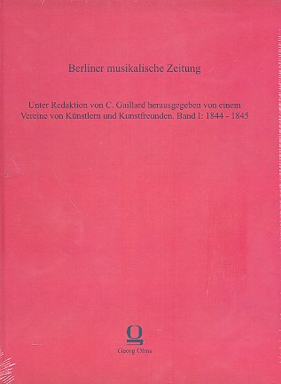 Neue Berliner musikalische Zeitung (komplett in 2 Bänden)