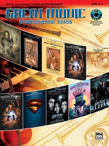 Great Movie Instrumental Solos (+CD): for viola and piano