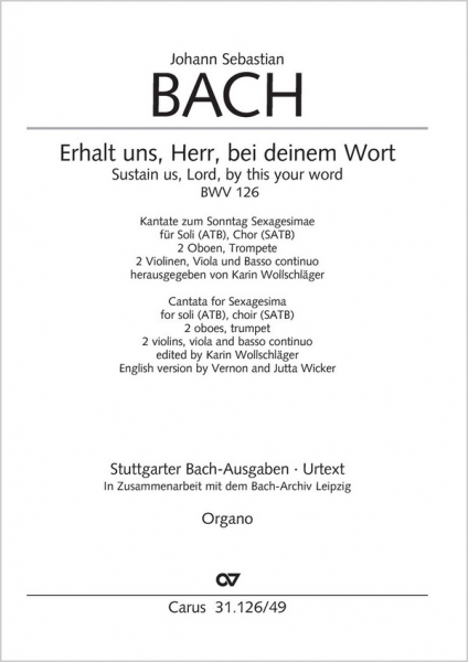 Erhalt uns Herr bei deinem Wort Kantate Nr.126 BWV126