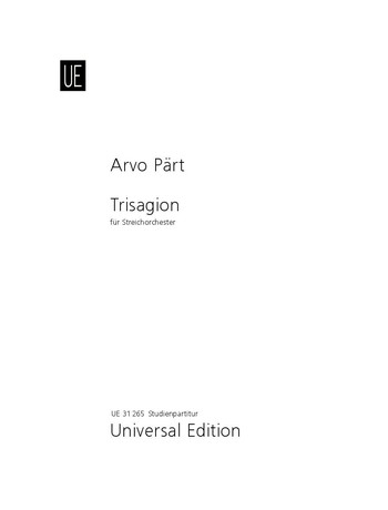 Trisagion für Streichorchester Studienpartitur (1992/1994)