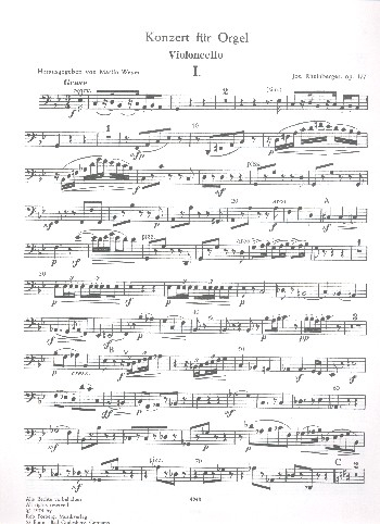 Konzert g-Moll Nr.2 op.177 für Orgel und Orchester,