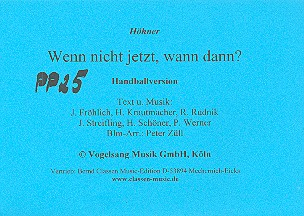 Wenn nicht jetzt wann dann: für Blasorchester