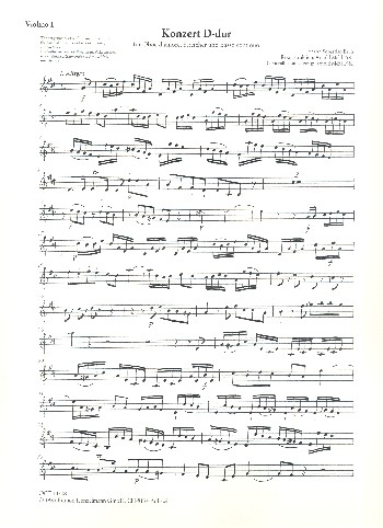 Konzert D-Dur für Oboe d'amore, Streicher und Bc