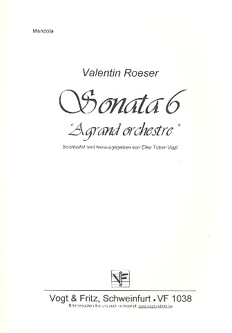 Sonata Nr.6 A grand orchestre für Zupforchester